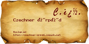 Czechner Árpád névjegykártya